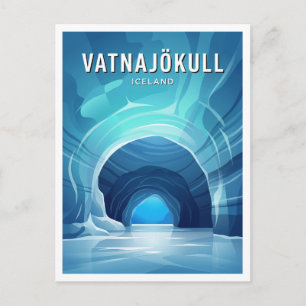 Kristalleishöhle, Vatnajökull-Gletscher Jökulsárló Postkarte