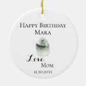 *~* Kristallenergie Edelstone Chakra Keramik Ornament (Hinten)