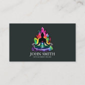 Kristallenergie Heiler Chakra Spirituelle Meditati Visitenkarte (Vorderseite)