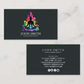 Kristallenergie Heiler Chakra Spirituelle Meditati Visitenkarte (Vorne/Hinten)