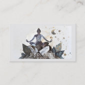 Kristallenergie Heiler Chakra Spirituelle Meditati Visitenkarte (Vorderseite)