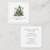 Kristallenergie-Heiler spirituell Quadratische Visitenkarte (Vorne/Hinten)