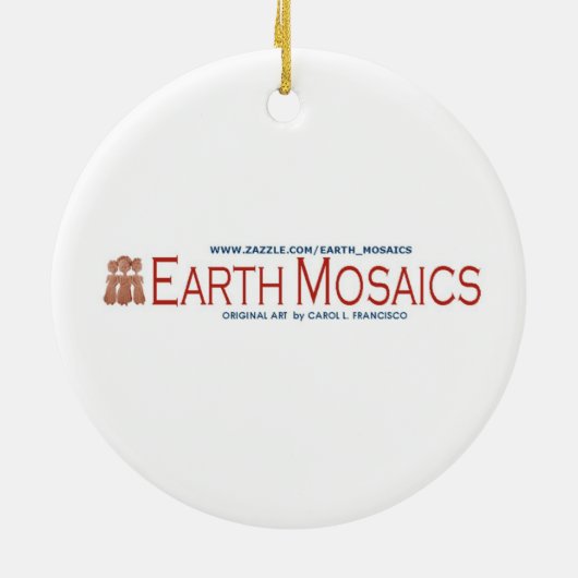 Kristallengel Keramikornament (Hinten)