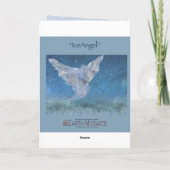 Kristallengel (nah) feiertagskarte (Rückseite)