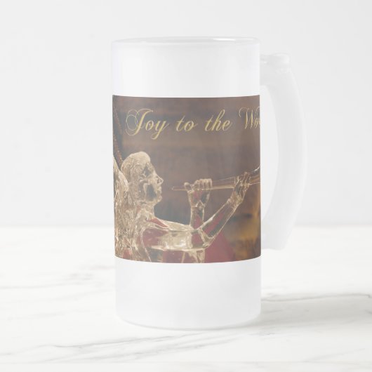 Kristallengel Weihnachtsfreude für die Welt Mattglas Bierglas (VorderseiteRechts)