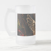 Kristallengel Weihnachtsfreude für die Welt Mattglas Bierglas (Links)