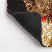 Kristallengel Weihnachtsfreude für die Welt Mousepad (Ecke)