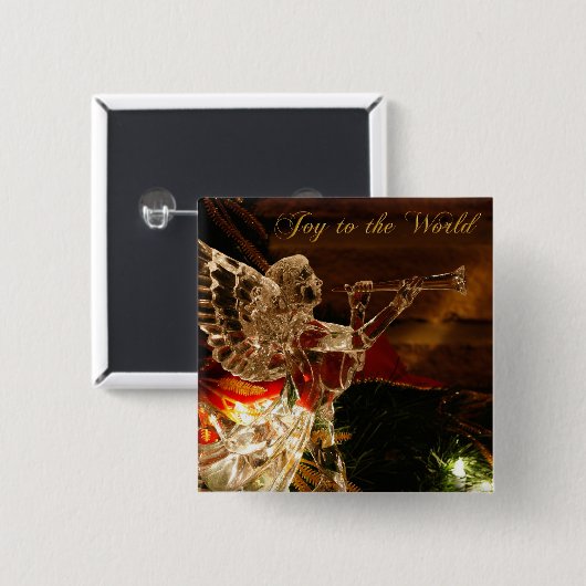 Kristallengeliebt in der Welt Button (Vorne & Hinten)