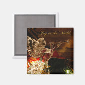 Kristallengeliebt in der Welt Magnet (Vorderseite/Rückseite)