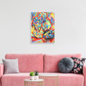 Kristallfarbene Bleistift abstrakt Zeichnend Kunst Leinwanddruck (Insitu (Wohnzimmer))