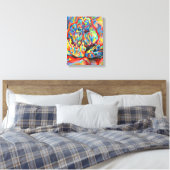 Kristallfarbene Bleistift abstrakt Zeichnend Kunst Leinwanddruck (Insitu (Schlafzimmer))