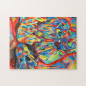 Kristallfarbene Bleistift abstrakt Zeichnend Kunst Puzzle (Horizontal)