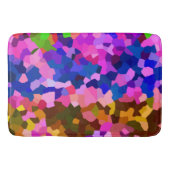 Kristallfarbenes Abstraktes Muster Badematte (Vorderseite)
