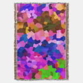 Kristallfarbenes Abstraktes Muster Decke (Vorderseite Vertikal)