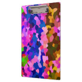 Kristallfarbenes Abstraktes Muster Klemmbrett (Links)