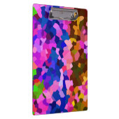 Kristallfarbenes Abstraktes Muster Klemmbrett (Rechts)