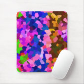 Kristallfarbenes Abstraktes Muster Mousepad (Mit Mouse)