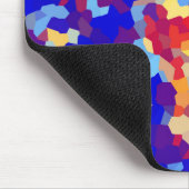 Kristallfarbenes Abstraktes Muster Mousepad (Ecke)