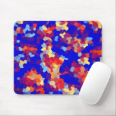 Kristallfarbenes Abstraktes Muster Mousepad (Mit Mouse)