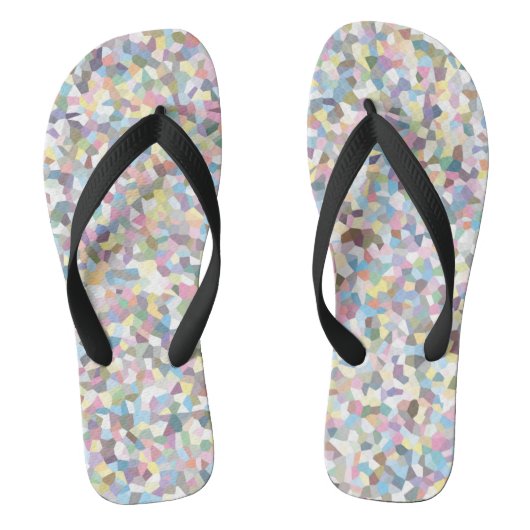 Kristallfarbenes Muster Badesandalen (Fußbett)
