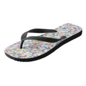 Kristallfarbenes Muster Badesandalen (Schrägansicht)