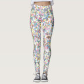 Kristallfarbenes Muster Leggings (Vorderseite)