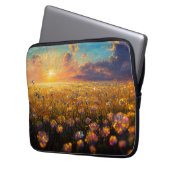 Kristallfelder und Sternenhimmel Laptopschutzhülle (Vorderseite Links)