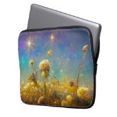 Kristallfelder und Sternenhimmel Laptopschutzhülle (Vorderseite Links)
