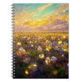 Kristallfelder und Sternenhimmel-Notebook Notizblock (Vorderseite)