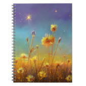 Kristallfelder und Sternenhimmel-Notebook Notizblock (Vorderseite)