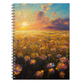 Kristallfelder und Sternenhimmel-Notebook Notizblock (Vorderseite)