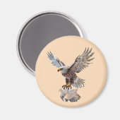 "Kristallflugadler" Magnet (Vorderseite/Rückseite)