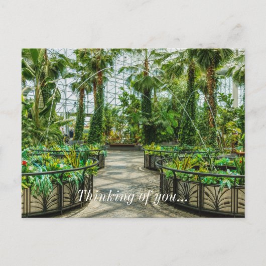 Kristallgärten Springbrunnen Postkarte (Vorderseite)