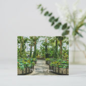 Kristallgärten Springbrunnen Postkarte (Stehend Vorderseite)