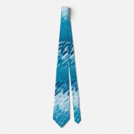 Kristallgefrorenes Spektrum Aquamarin zweiseitig Krawatte