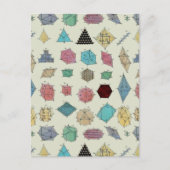 Kristallgeometrie Postkarte (Vorderseite)