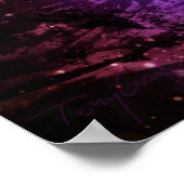 Kristallgipfel Abstraktes Poster (Ecke)