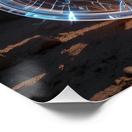 Kristallgitarre Poster (Ecke)