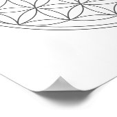 Kristallgitter - Blume des Lebens Poster (Ecke)