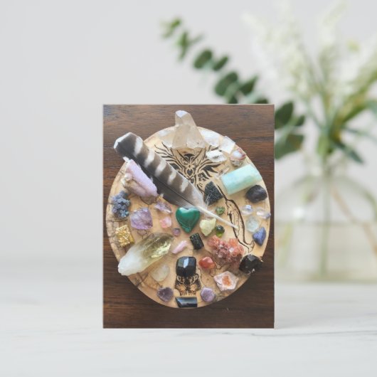 Kristallgitter Postkarte (Stehend Vorderseite)