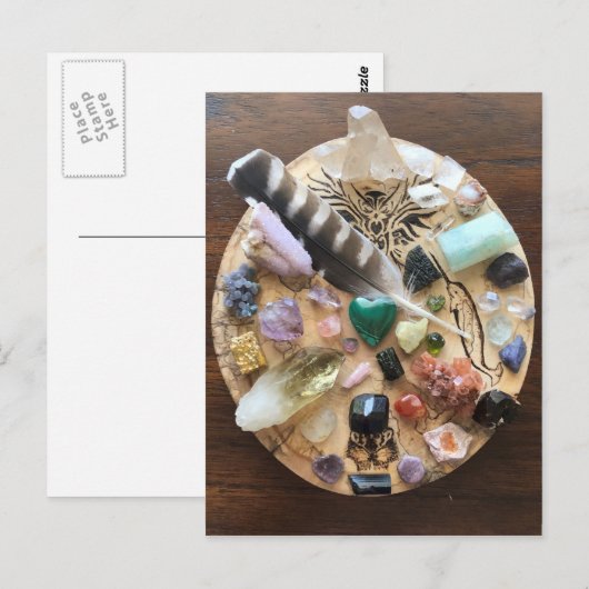 Kristallgitter Postkarte (Vorne/Hinten)