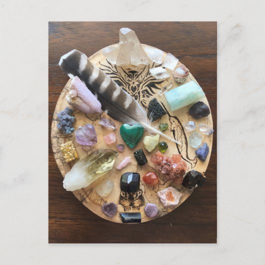 Kristallgitter Postkarte (Vorderseite)