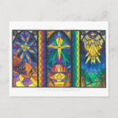 Kristallglas-Fenster-Postkarte Postkarte (Vorderseite)