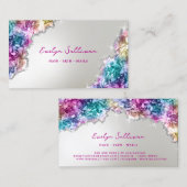 Kristallglas-Imitate belichten Visitenkarte (Vorne/Hinten)