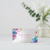 Kristallglas-Imitate belichten Visitenkarte (Stehend Vorderseite)