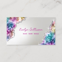 Kristallglas-Imitate belichten Visitenkarte