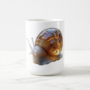 Kristallglas Leuchtende Schnecke Natur Frauen T-Sh Kaffeetasse