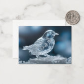 Kristallglas Mitteilungskarte (Vorderseite/Rückseite Beispiel)