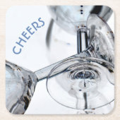 Kristallglas-Stems Papier Untersetzer (Vorderseite)