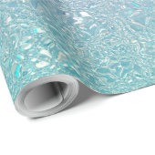 Kristallglasgrün und lila ombre geschenkpapier (Rolleneckpunkt)